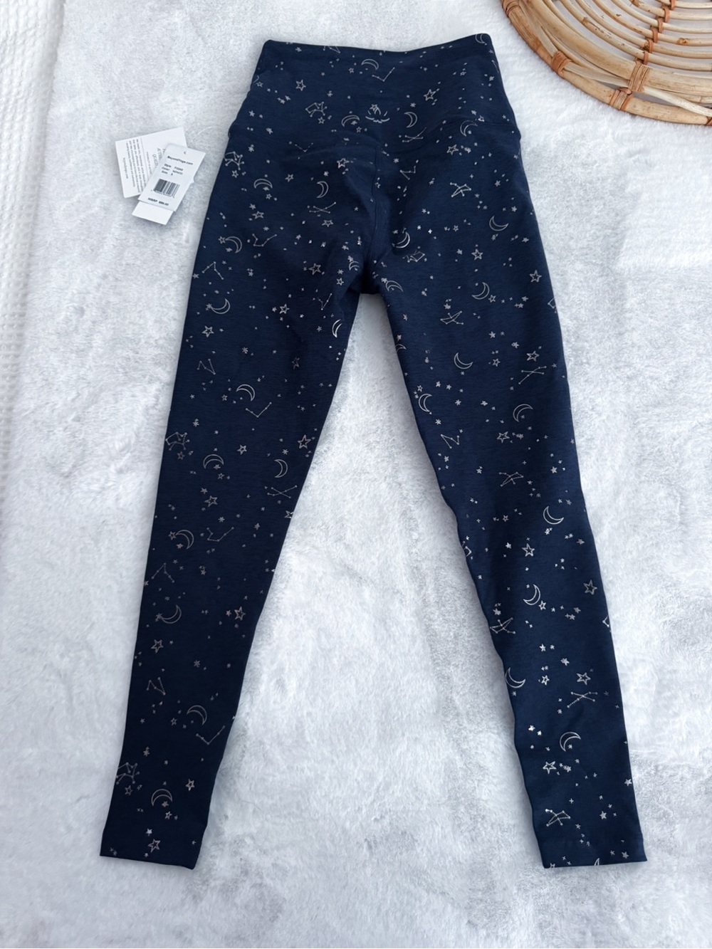 Beyond Yoga Softshine High Waisted Midi Leggings Navy Constellation Cosmic NWT S - Picture 10 of 14
